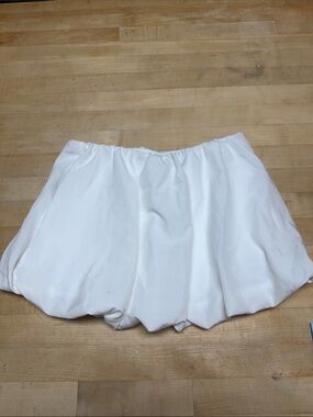 Altar'd State White Bubble Mini Skirt